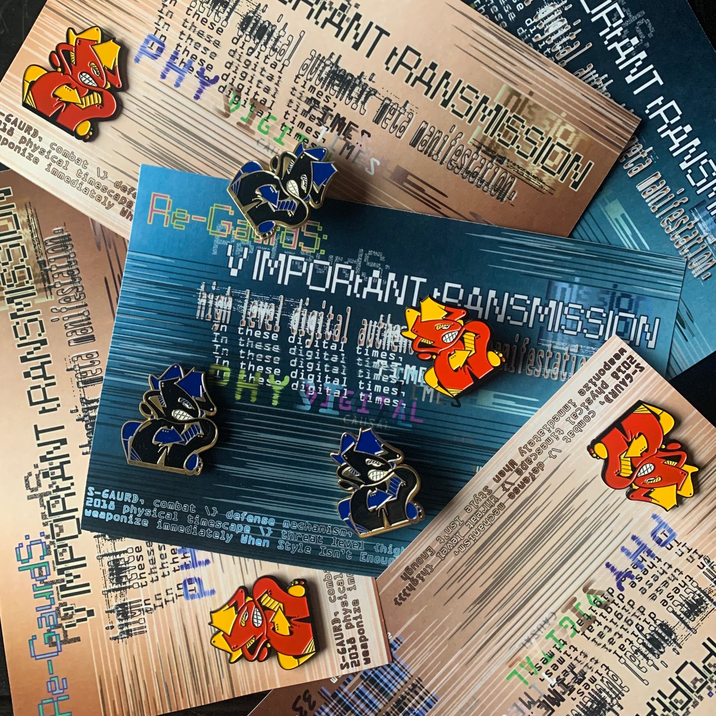 S-Guard enamel pin