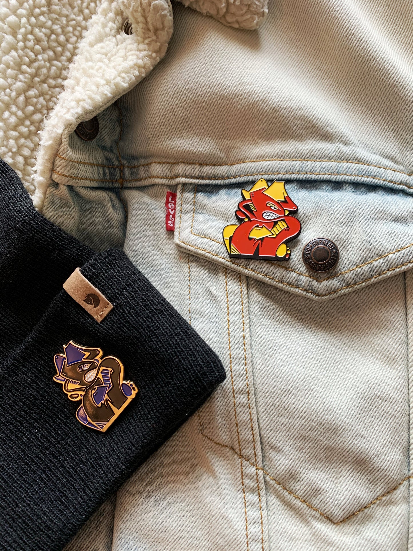 S-Guard enamel pin